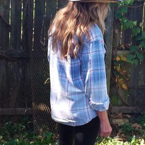 Vintage Distressed Shirt Reversed Dyed Faded Glory